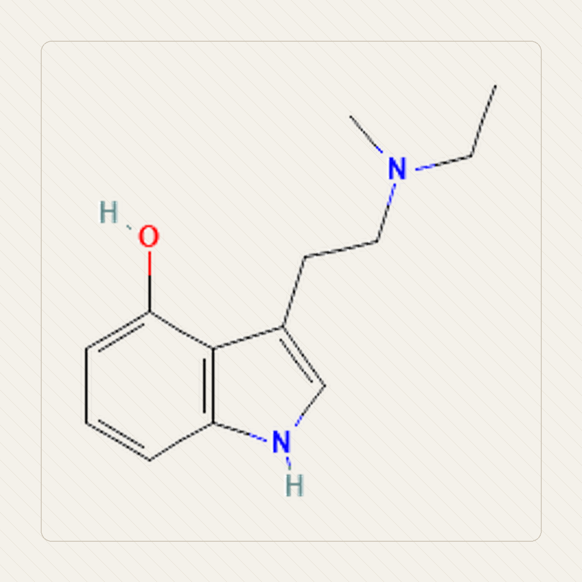 4-HO-MET 4-hydroksy-MET, educational illustration of the molecular structure