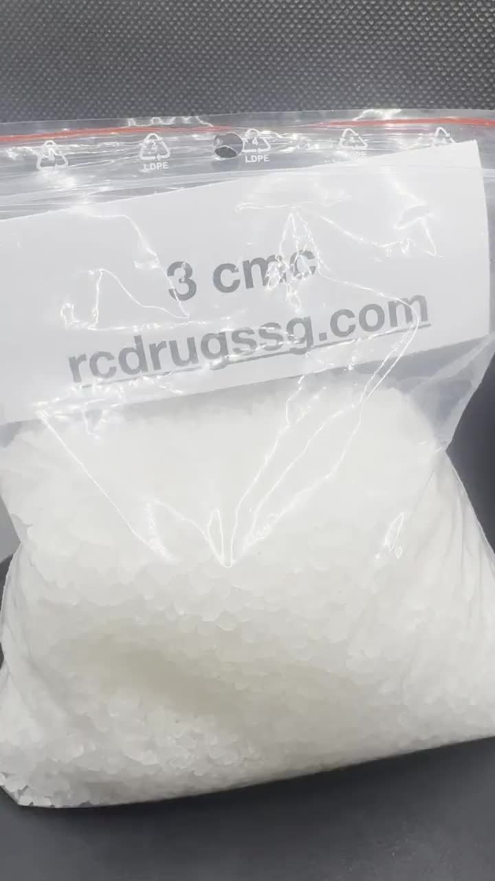 3-CMC crystals with a batch card.
